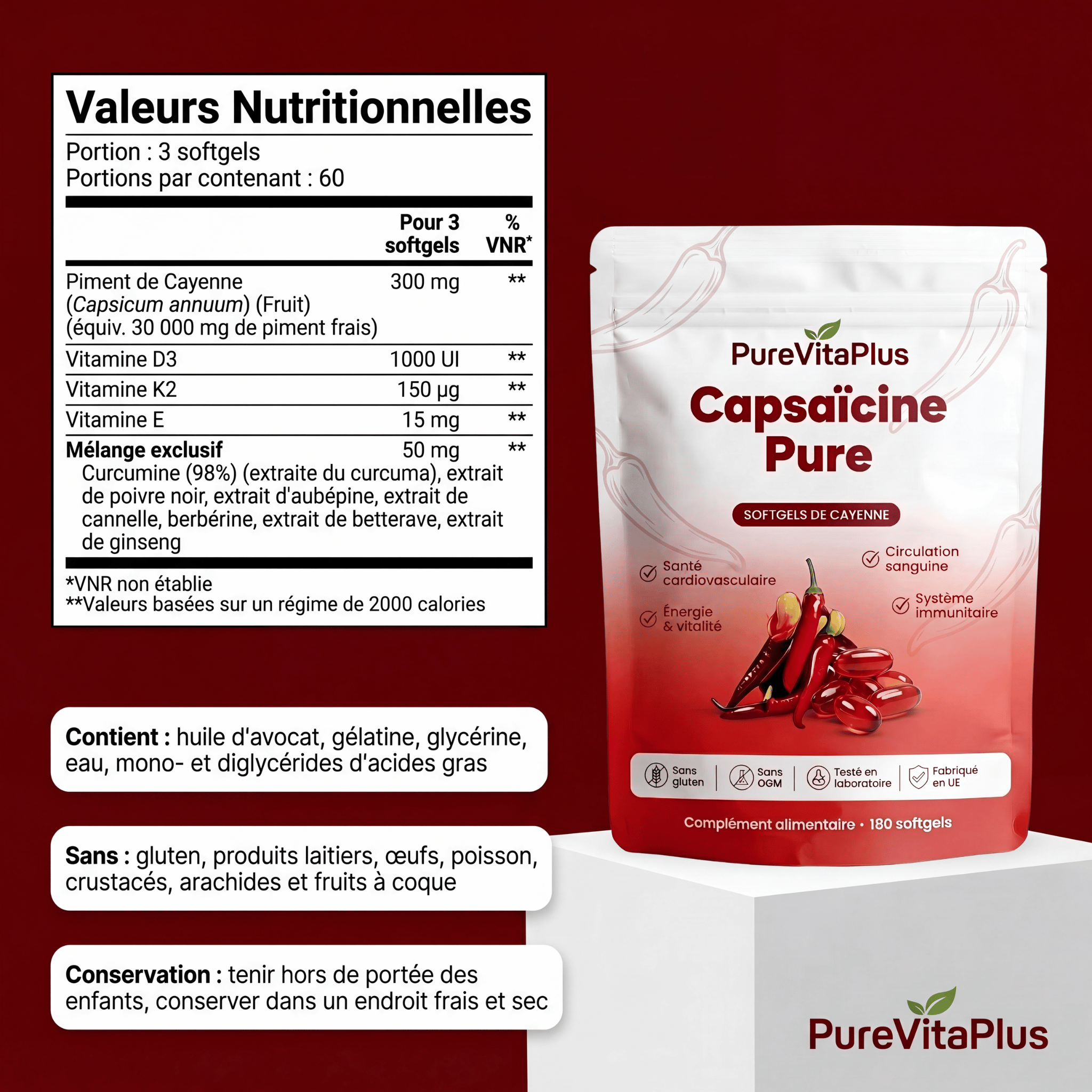 Capsaïcine Pure - Vitalité & Circulation au naturel