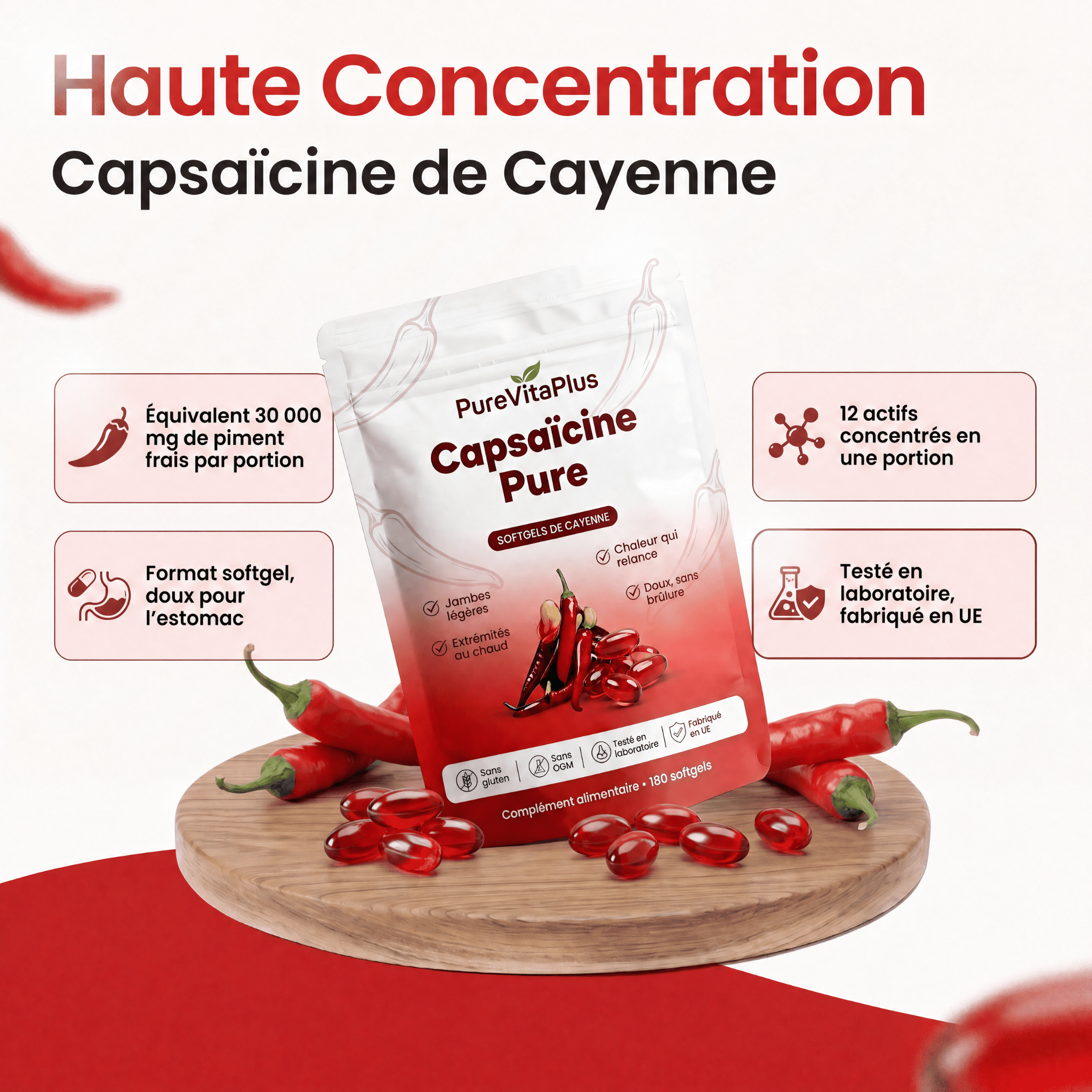 Capsaïcine Pure - Vitalité & Circulation au naturel