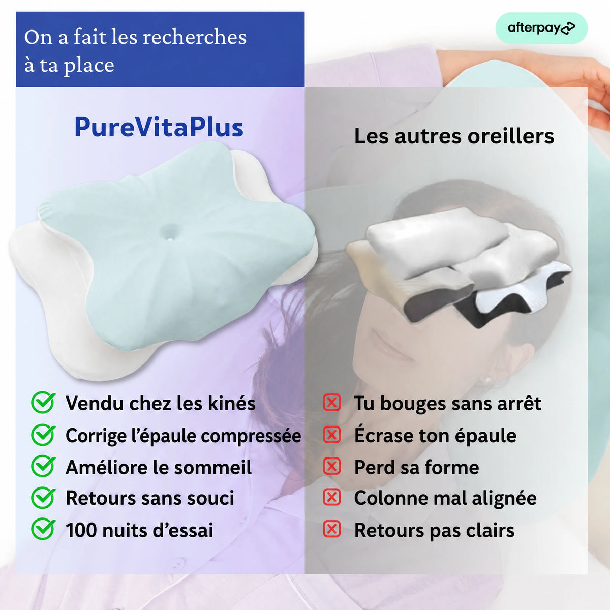 Oreiller Papillon PureVitaPlus